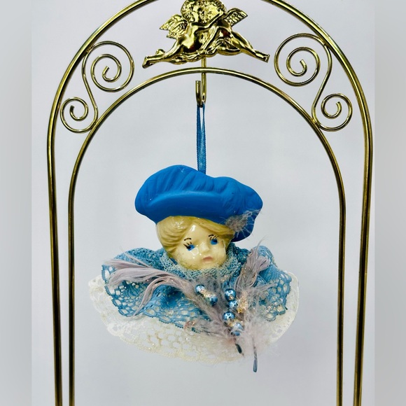 Antique Vintage Porcelain Lady Female Bust Victorian French Figurine Ornament 3” - Picture 4 of 4